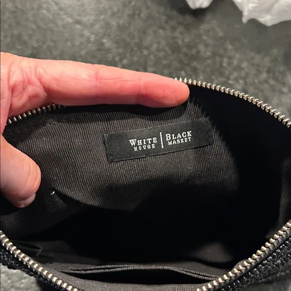 Elegant Black Beaded Clutch - Picture 8 of 10